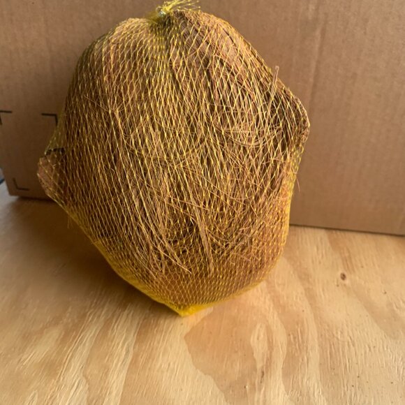 PET SUPPLIES - NEW Coconut head bird cage toy foraging shred chew PARROT MACCAW - Picture 5 of 7